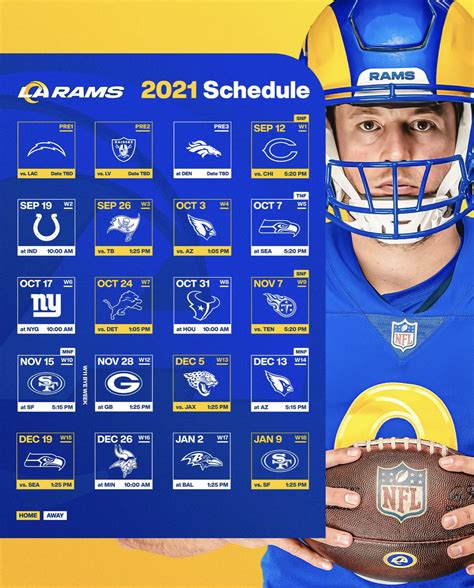 Rams Schedule 2022 Printable